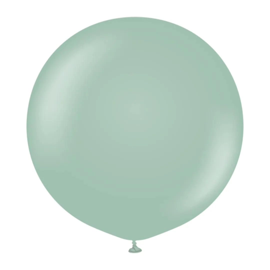 Kalisan Retro Winter Green Latex Balloon - Various Sizes - Image 2