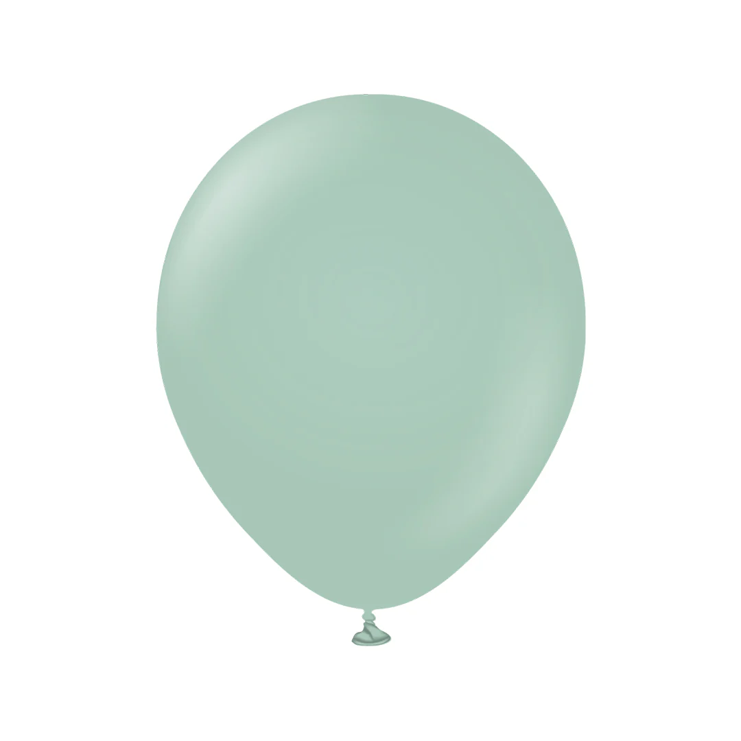 Kalisan Retro Winter Green Latex Balloon - Various Sizes - Image 3