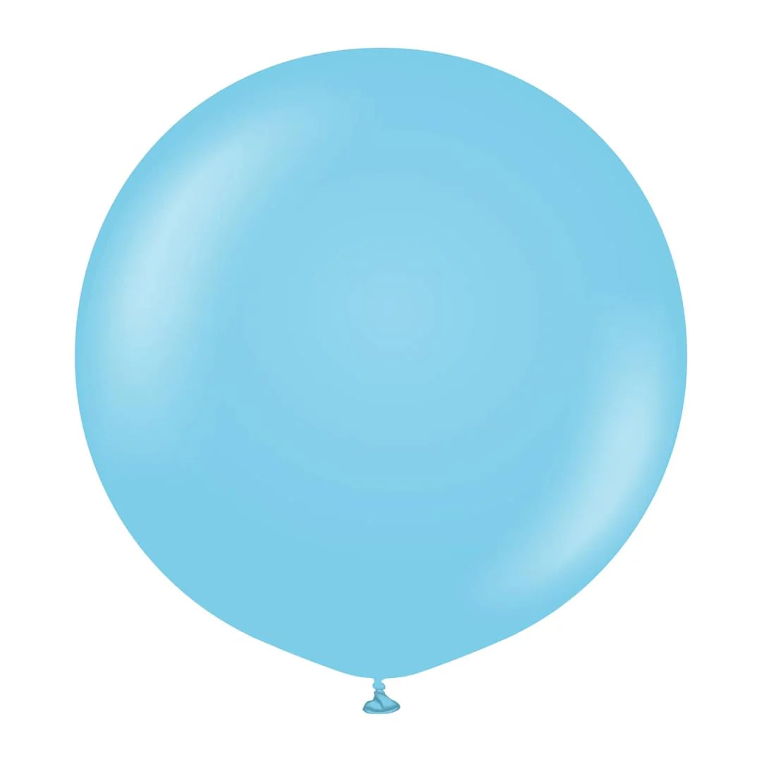 Kalisan Standard Baby Blue Latex Balloon - Various Sizes - Image 2