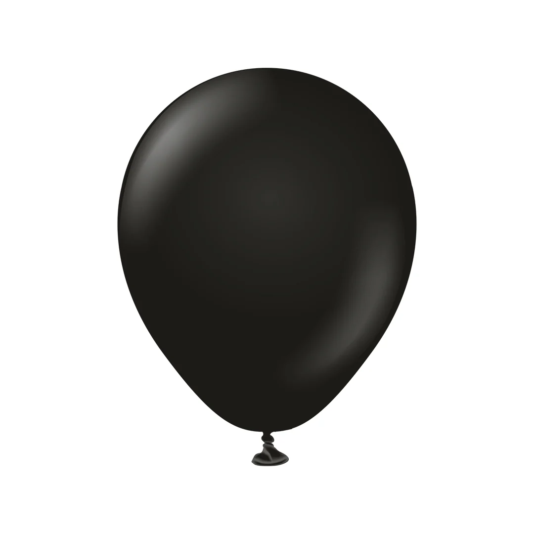 Kalisan Standard Black Latex Balloon - Various Sizes - Image 3