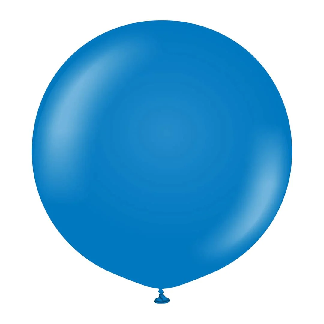 Kalisan Standard Blue Latex Balloon - Various Sizes - Image 2