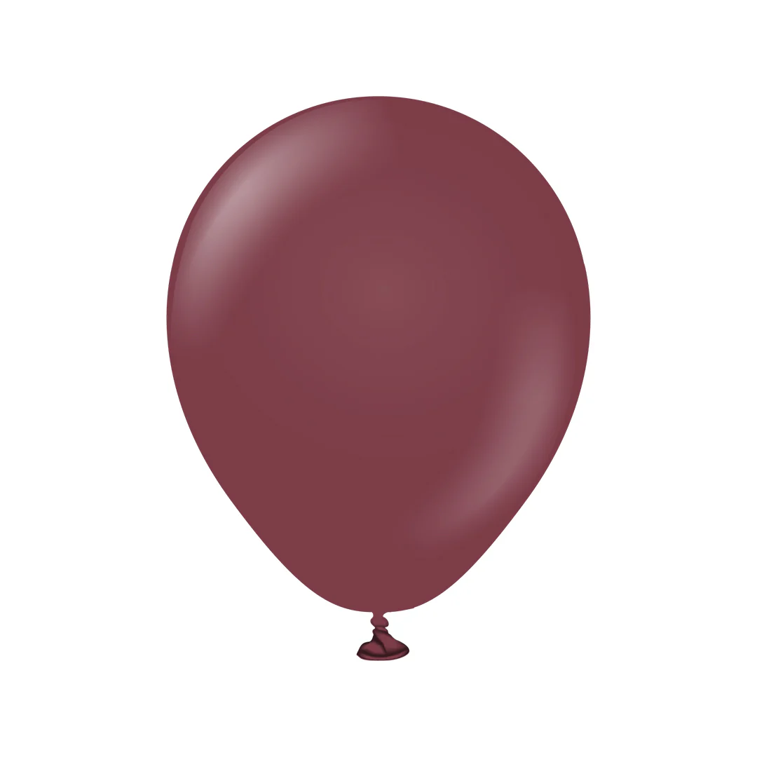 Kalisan Standard Burgundy Latex Balloon - Various Sizes - Image 2