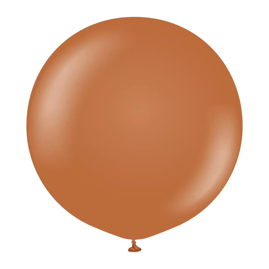 Kalisan Standard Caramel Brown Latex Balloon - Various Sizes - Image 2