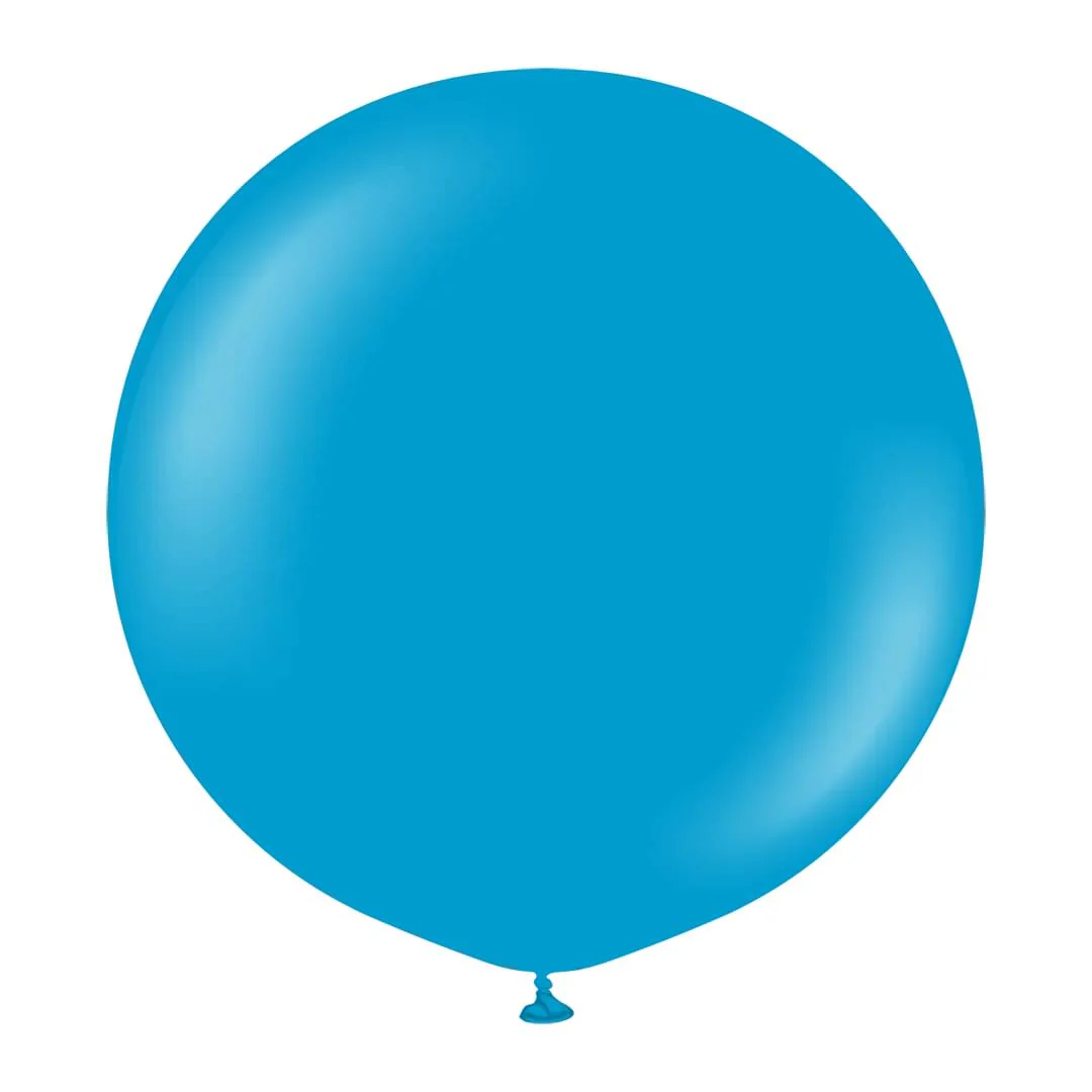 Kalisan Standard Caribbean Blue Latex Balloon - Various Sizes - Image 2
