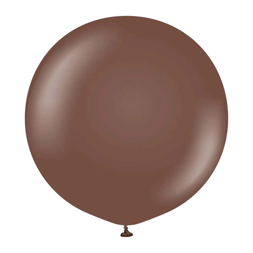 Kalisan Standard Chocolate Brown Latex Balloon - Various Sizes - Image 2