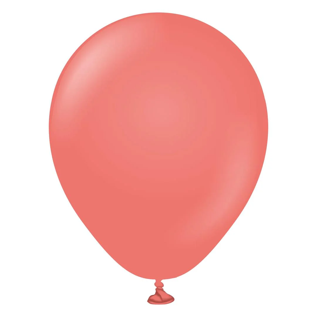 Kalisan Standard Coral Latex Balloon - Various Sizes