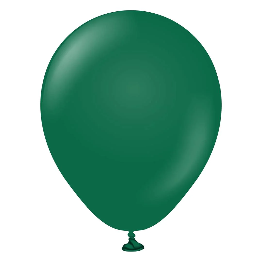 Kalisan Standard Dark Green Latex Balloon - Various Sizes