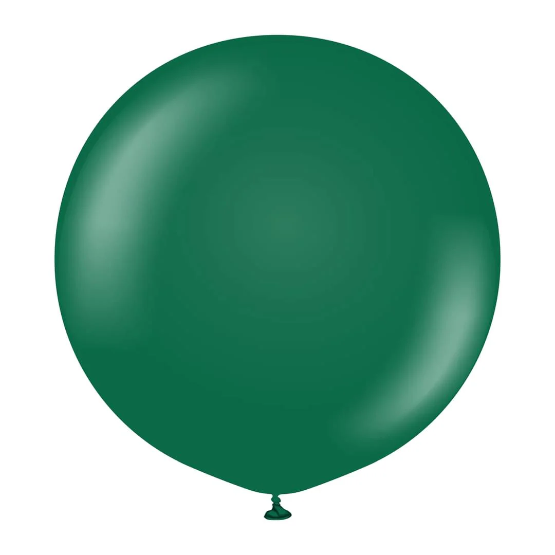 Kalisan Standard Dark Green Latex Balloon - Various Sizes - Image 2