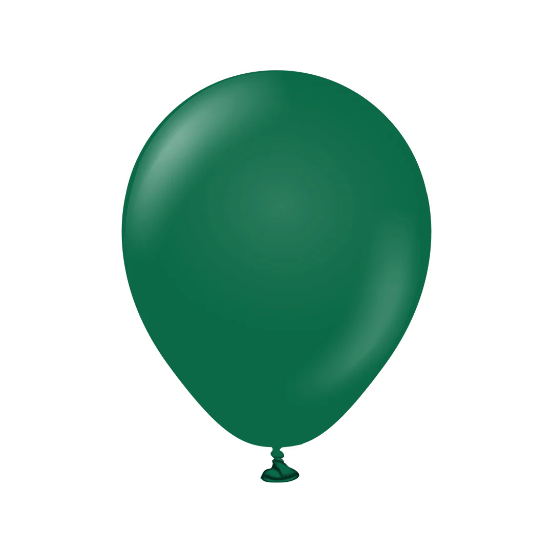 Kalisan Standard Dark Green Latex Balloon - Various Sizes - Image 3