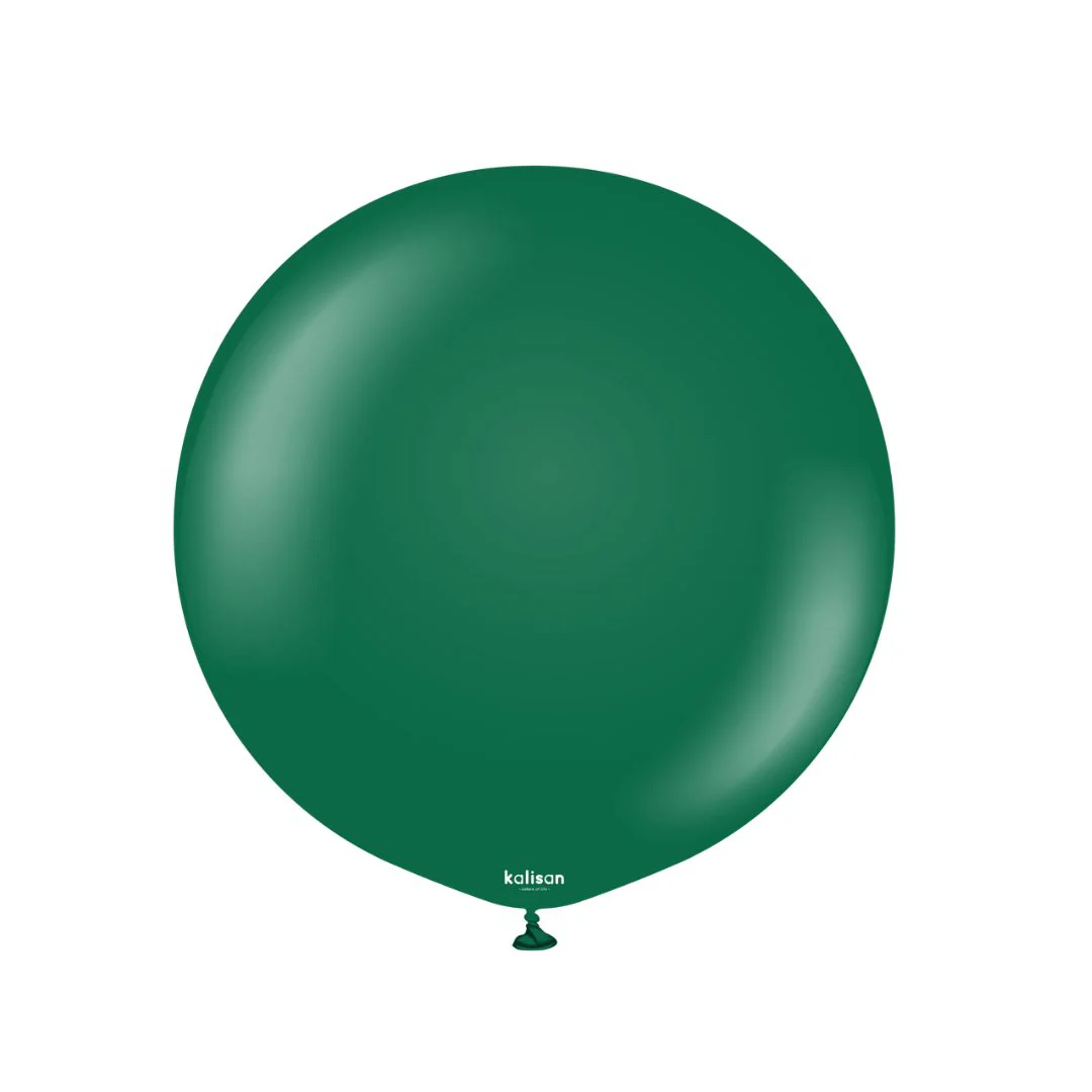 Kalisan Standard Dark Green Latex Balloon - Various Sizes - Image 4