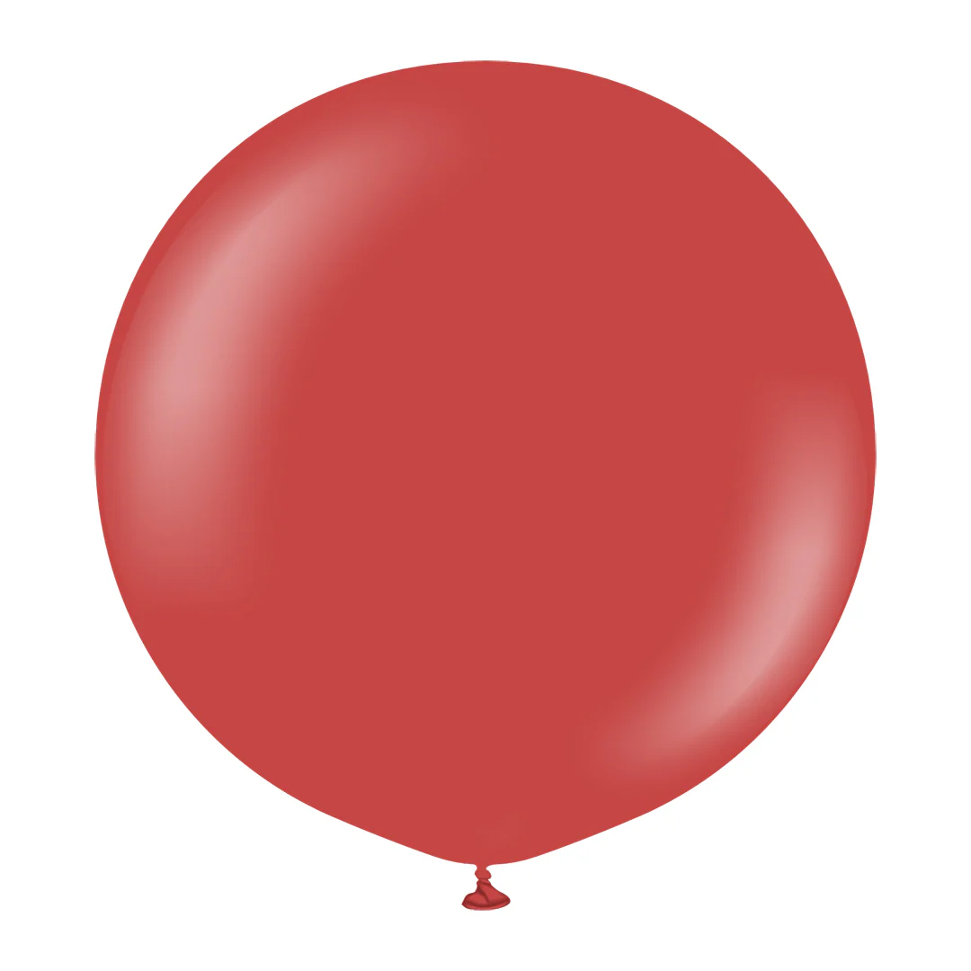 Kalisan Standard Deep Red Latex Balloon - Various Sizes - Image 2