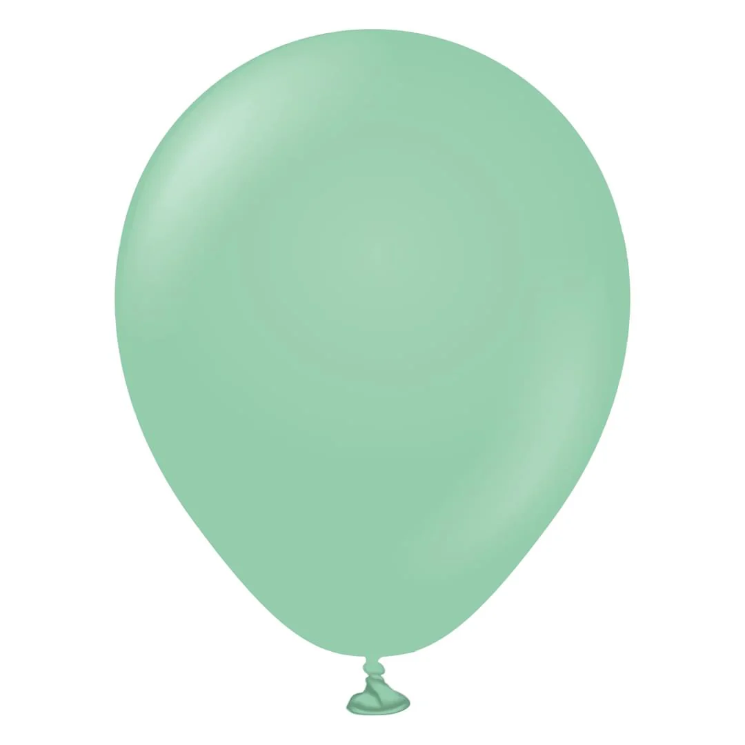 Kalisan Standard Mint Green Latex Balloon - Various Sizes