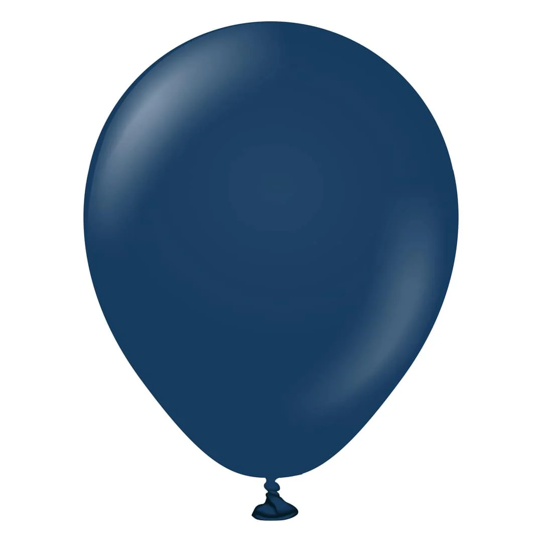 Kalisan Standard Navy Blue Latex Balloon - Various Sizes