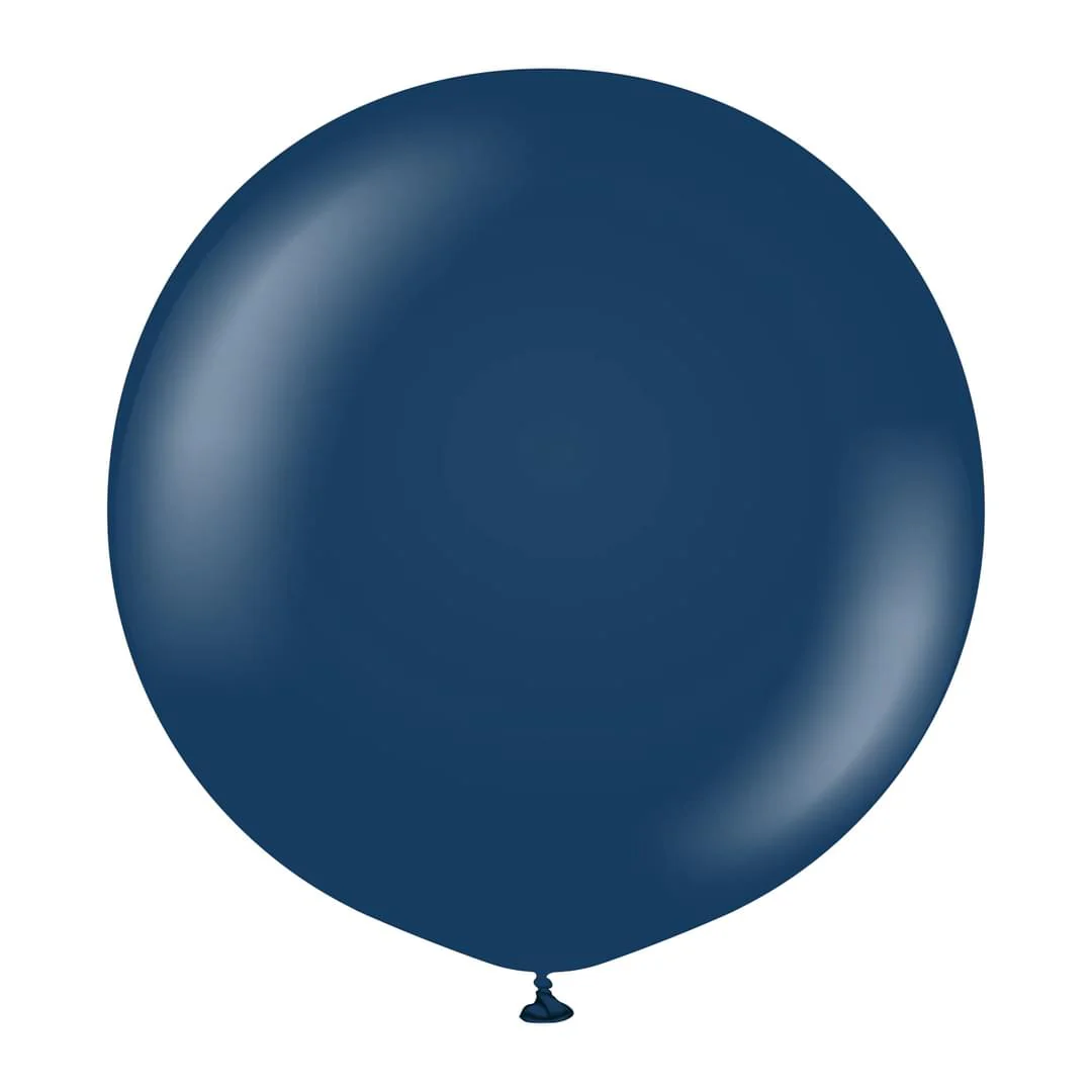 Kalisan Standard Navy Blue Latex Balloon - Various Sizes - Image 2
