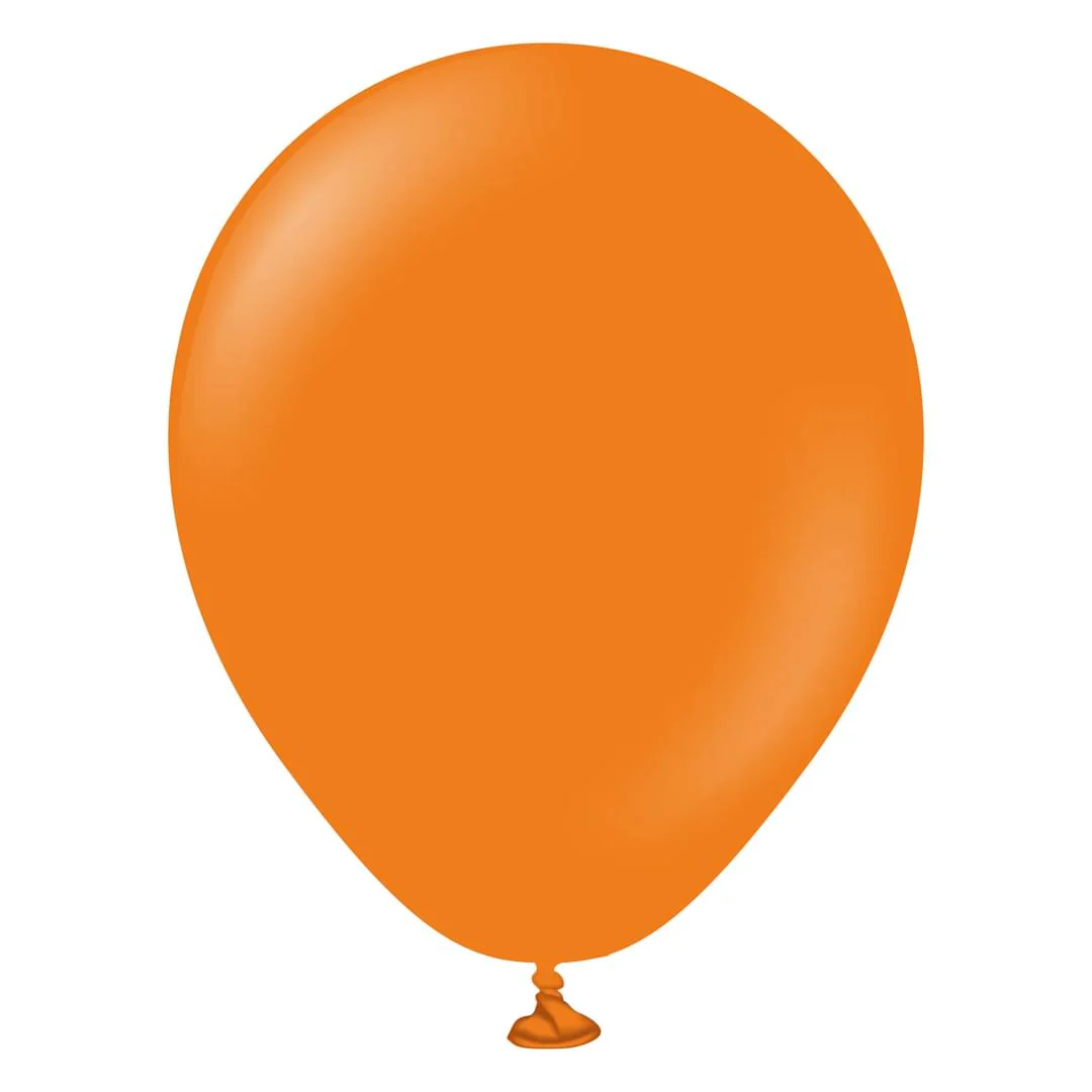 Kalisan Standard Orange Latex Balloon - Various Sizes