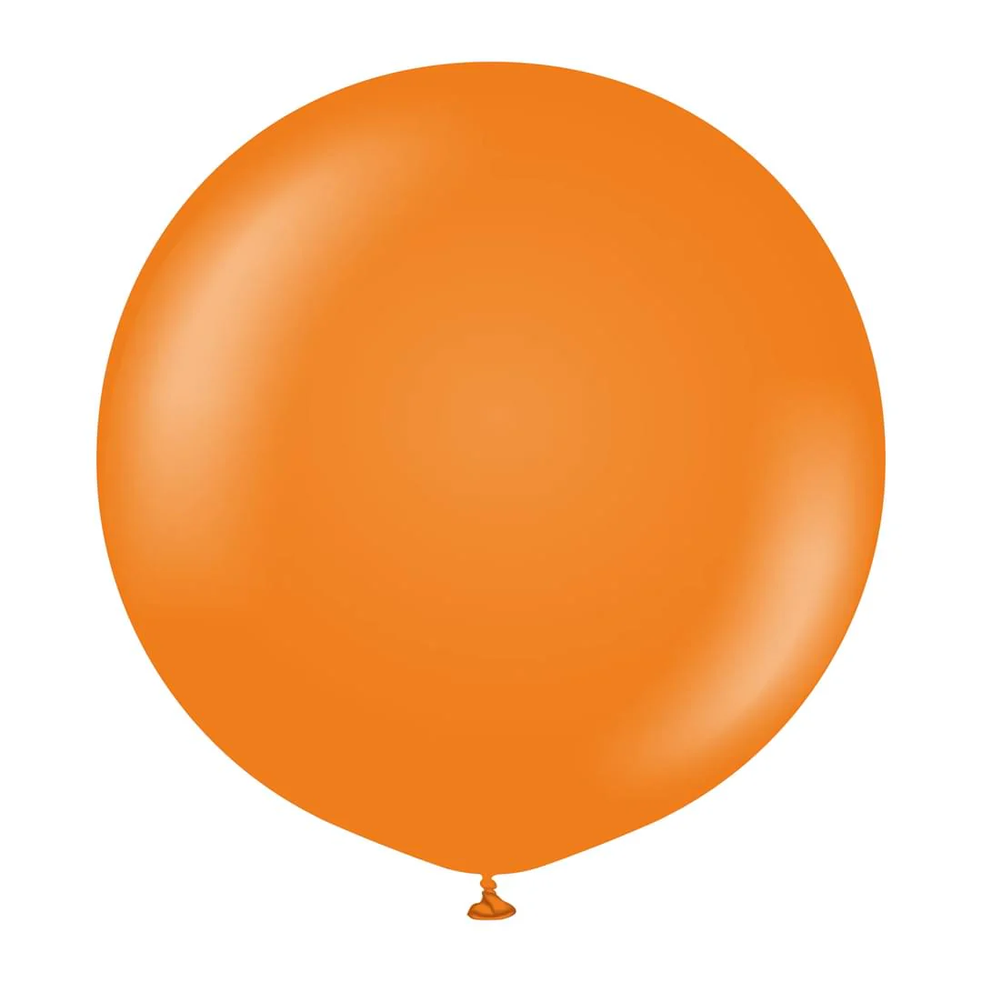 Kalisan Standard Orange Latex Balloon - Various Sizes - Image 2