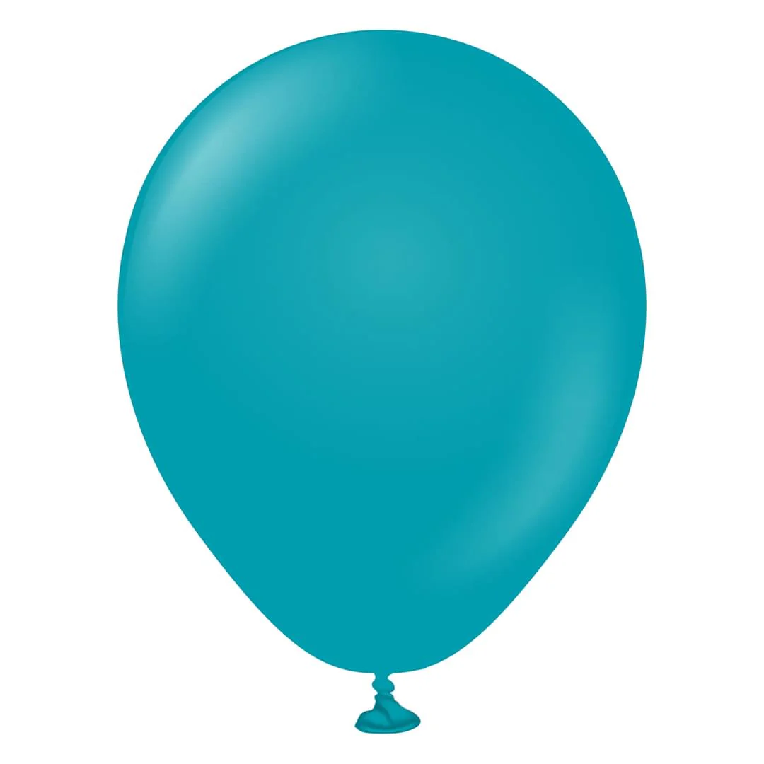Kalisan Standard Turquoise Latex Balloon - Various Sizes