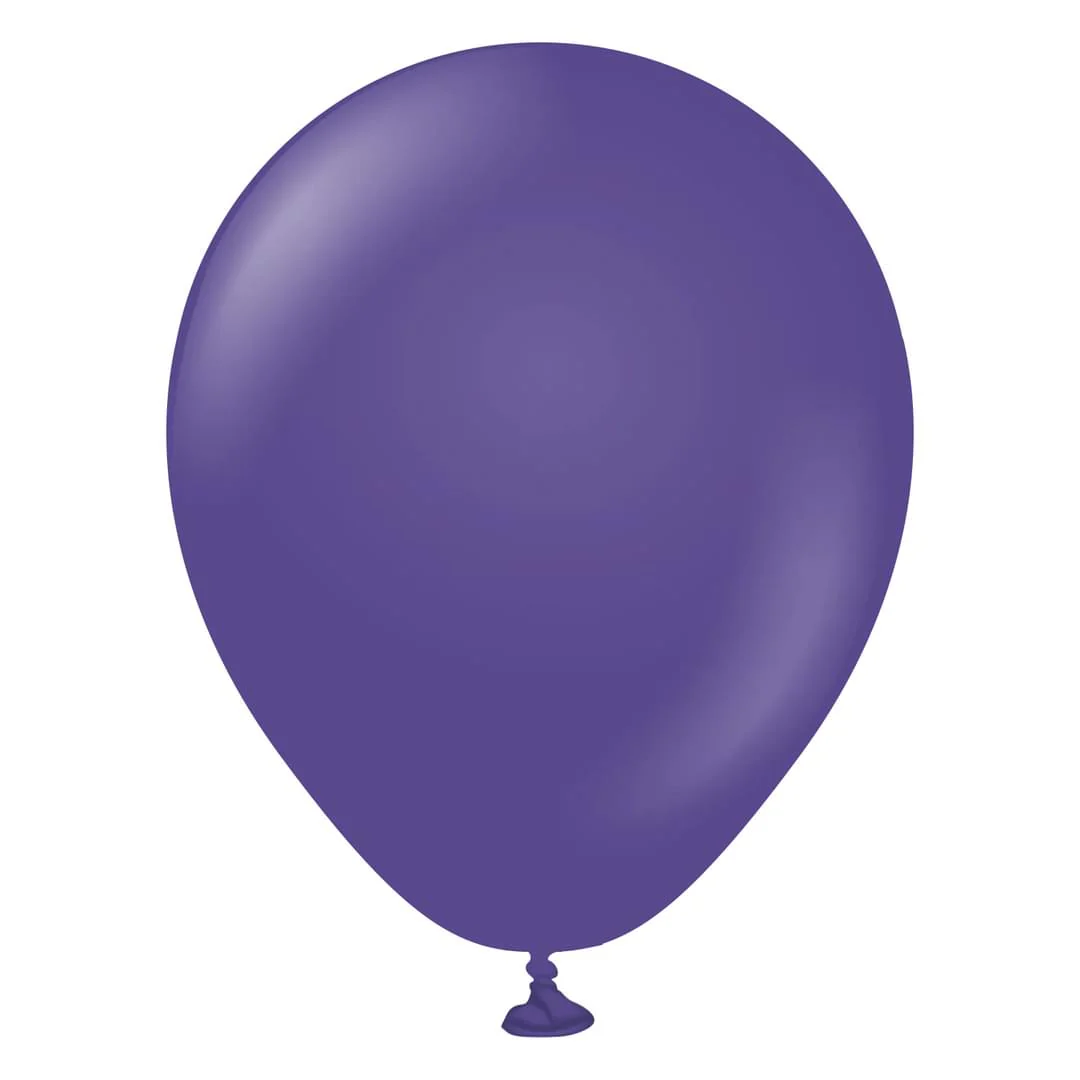 Kalisan Standard Violet Latex Balloon - Various Sizes
