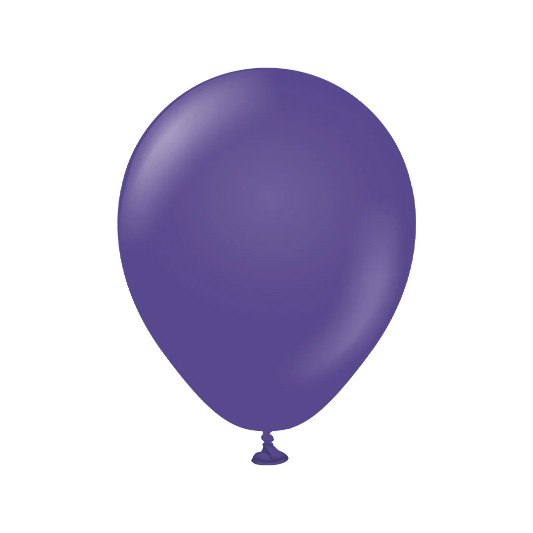 Kalisan Standard Violet Latex Balloon - Various Sizes - Image 2