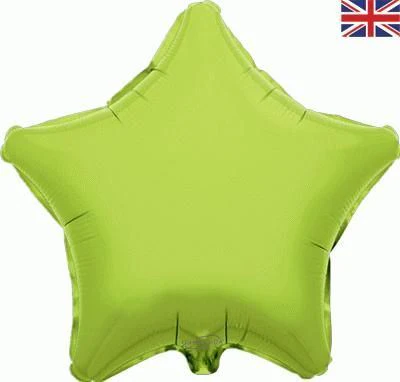 Oaktree Lime Green 20" Star Foil Balloon (1) Unpackaged