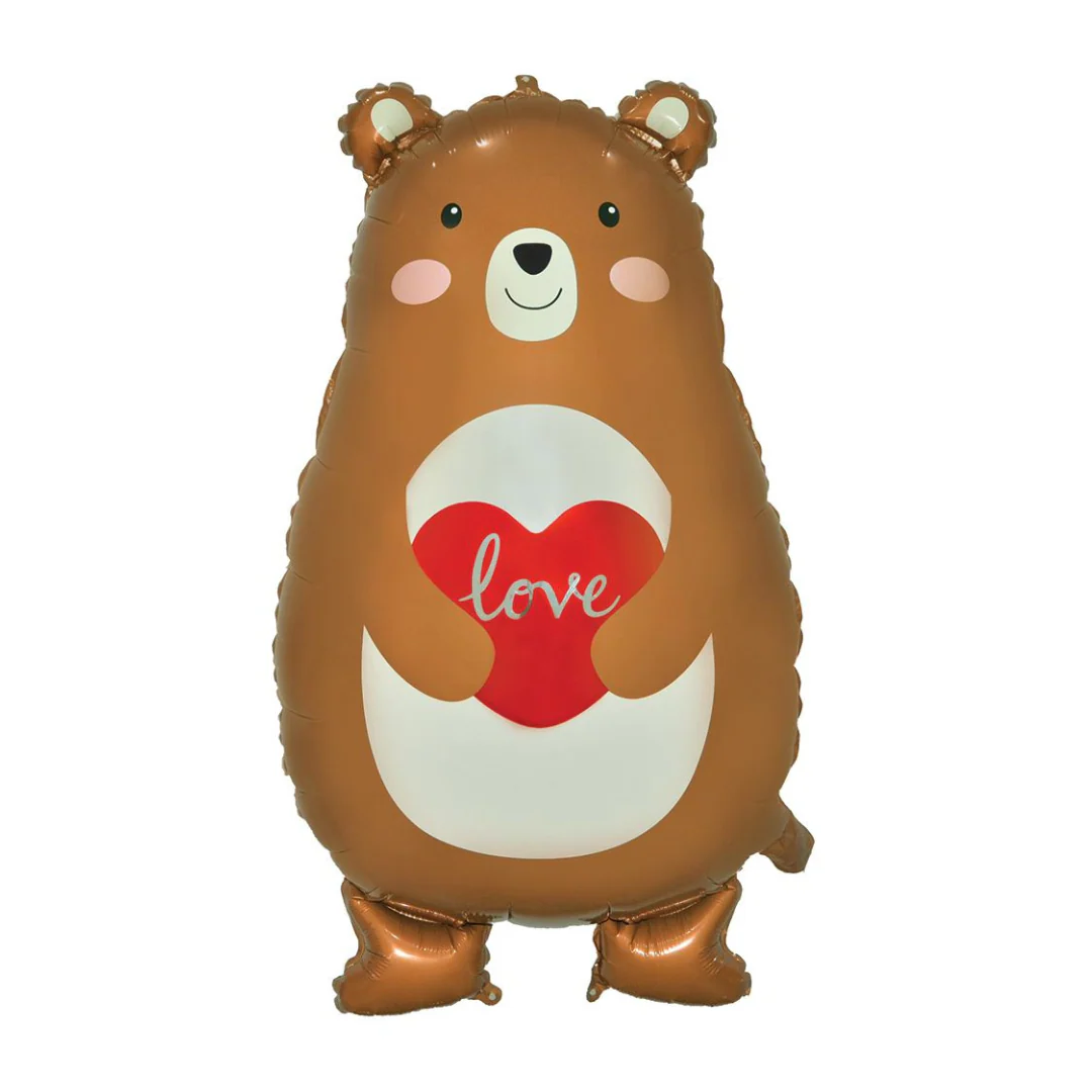 Bubblegum Direct Love Bear 31" Supershape Foil Balloon (1)