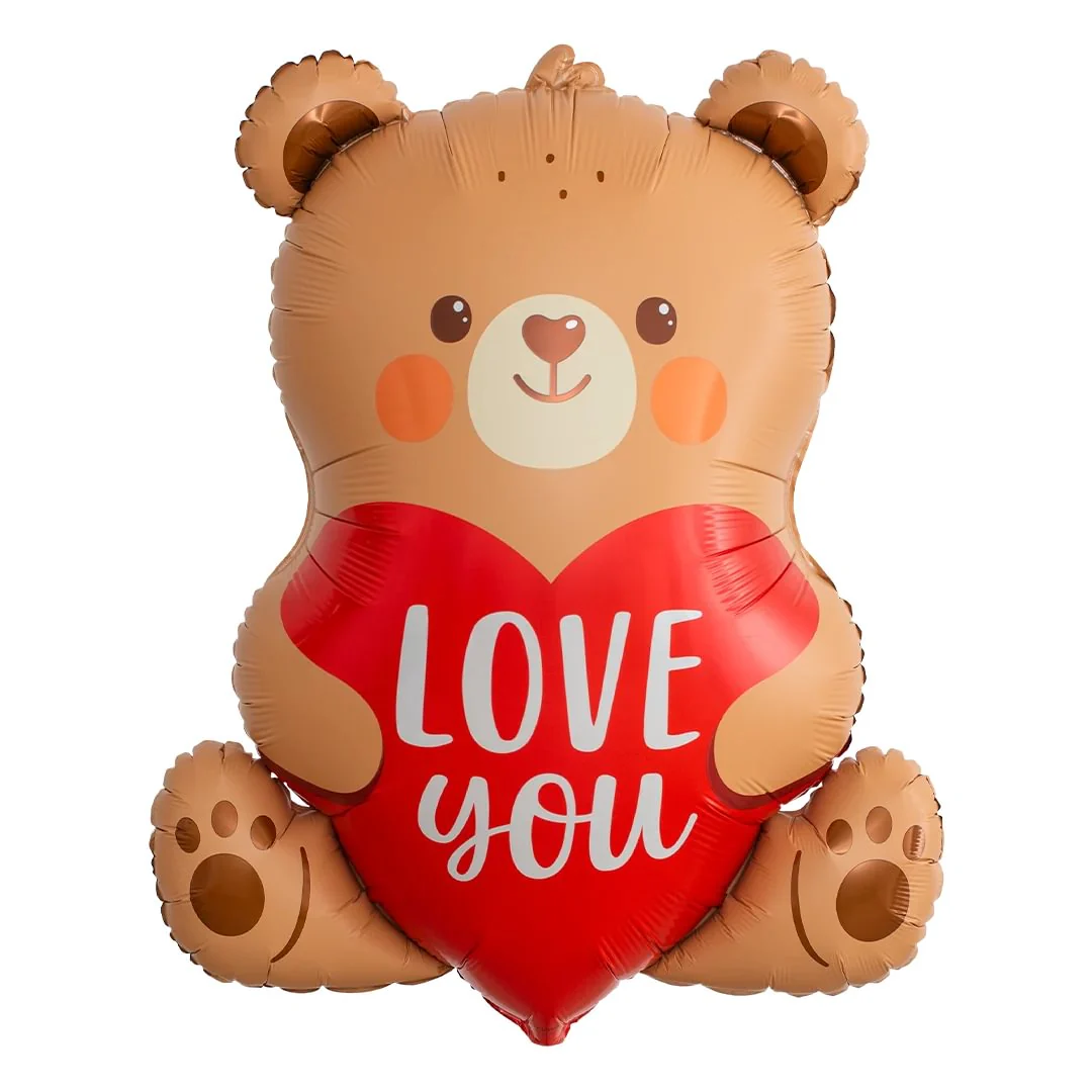 Prima "Love You" Teddy Bear 27" SuperShape Foil Balloon (1)