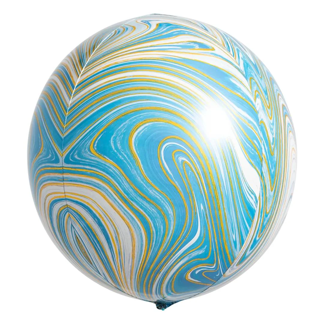 Anagram Marblez Blue 15" Orbz Foil Balloon (1)