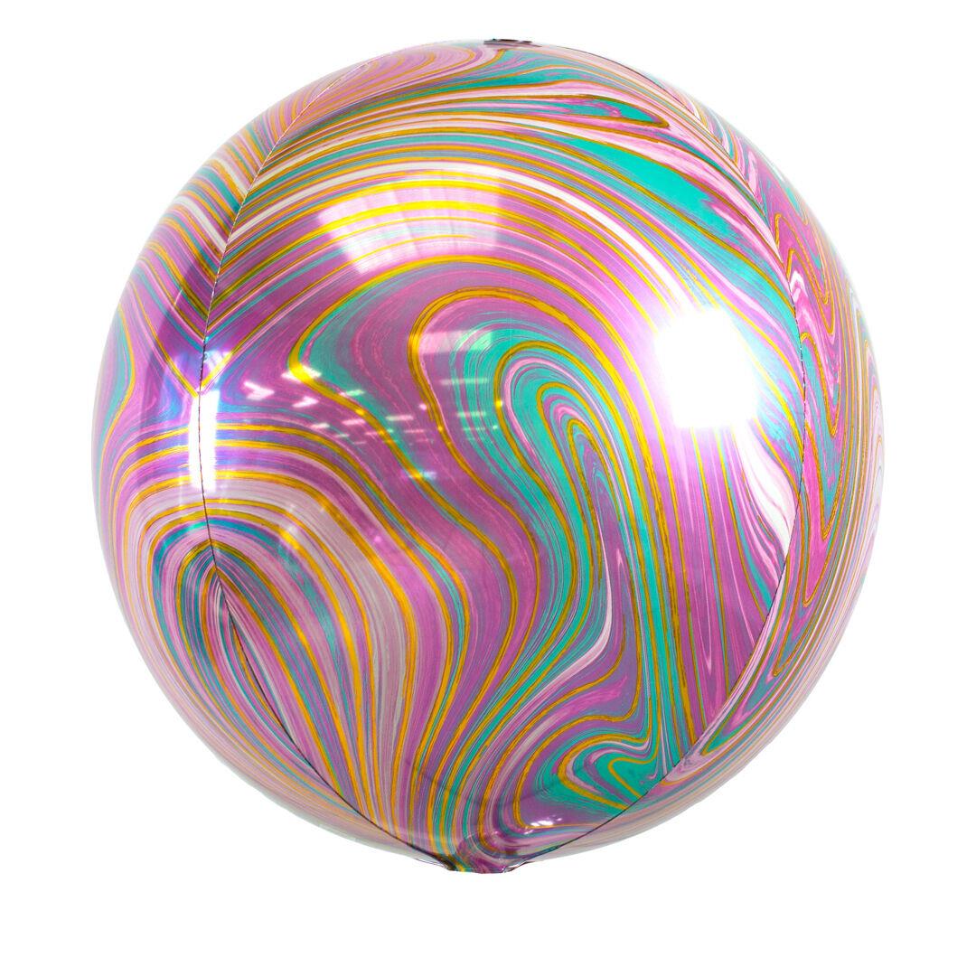 Anagram Marblez Pastel 15" Orbz Foil Balloon (1)