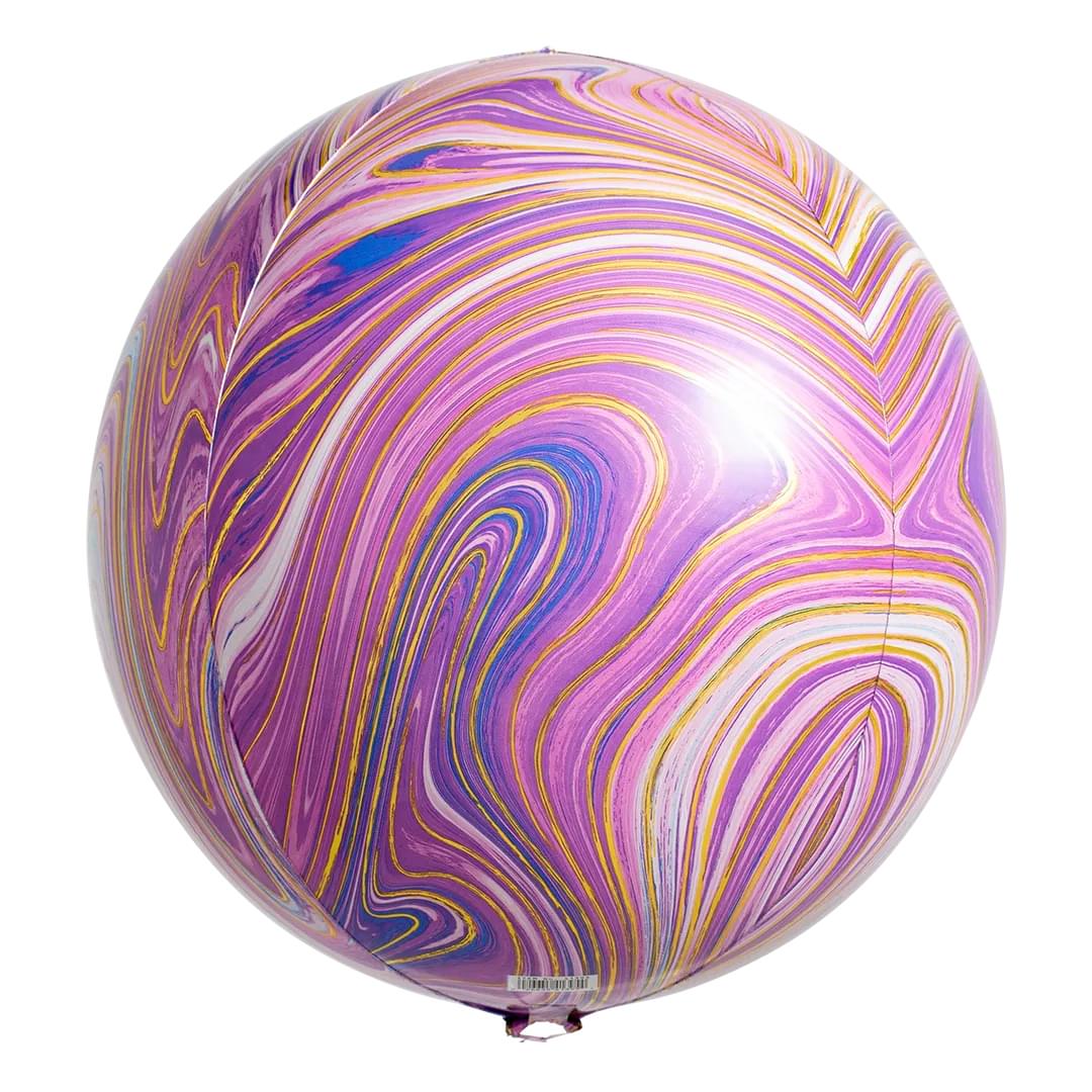 Anagram Marblez Purple 15" Orbz Foil Balloon (1)