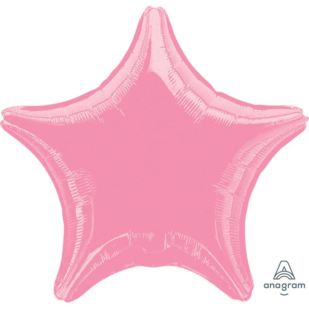 Anagram Metallic Pink 20" Star Foil Balloon (1) Unpackaged