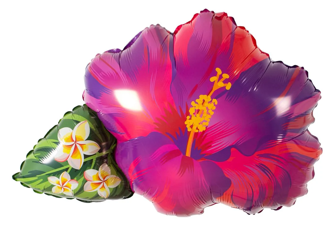 Mighty Tropical Flower Purple 31" Supershape Packaged
