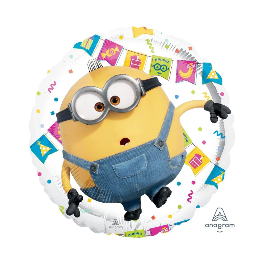 Anagram Minions 2 Double-sided 18" Circle Foil Balloon (1)