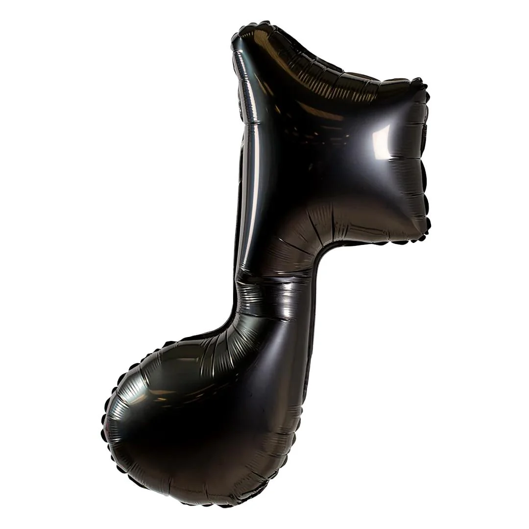 Music Note Single Black Supershape
