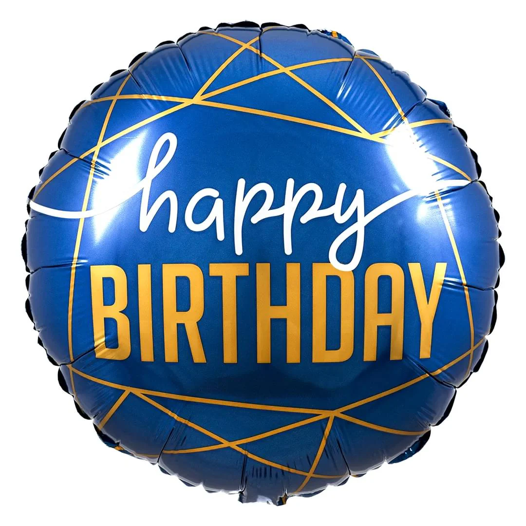 Navy Birthday 18" Circle