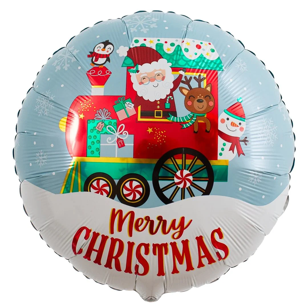 Anagram North Pole Express Christmas 18" Circle Foil Balloon (1)