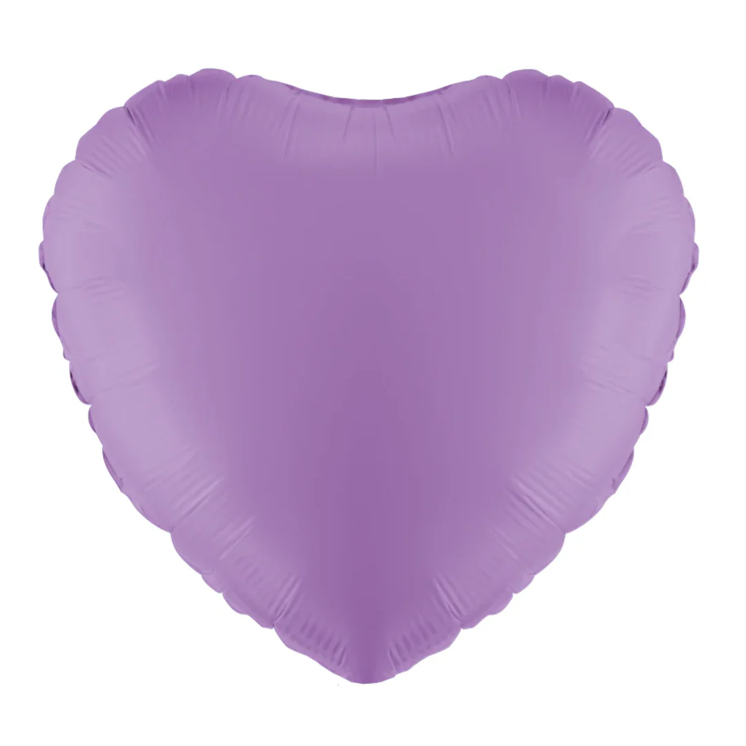 Oaktree Lavender 18" Heart Foil Balloon (1) Unpackaged