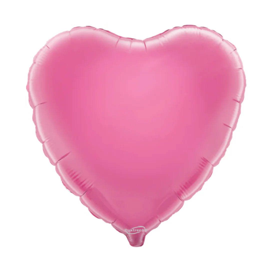 Oaktree Pink 18" Heart Foil Balloon (1) Unpackaged