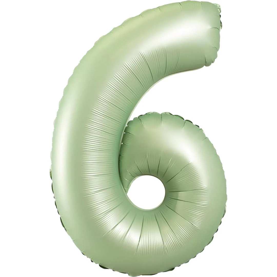 Olive Green 26" 6 Number Balloon