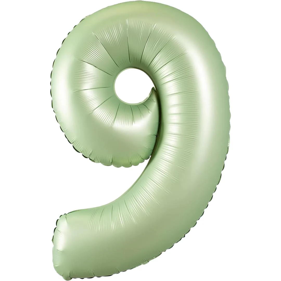 Olive Green 26" 9 Number Balloon