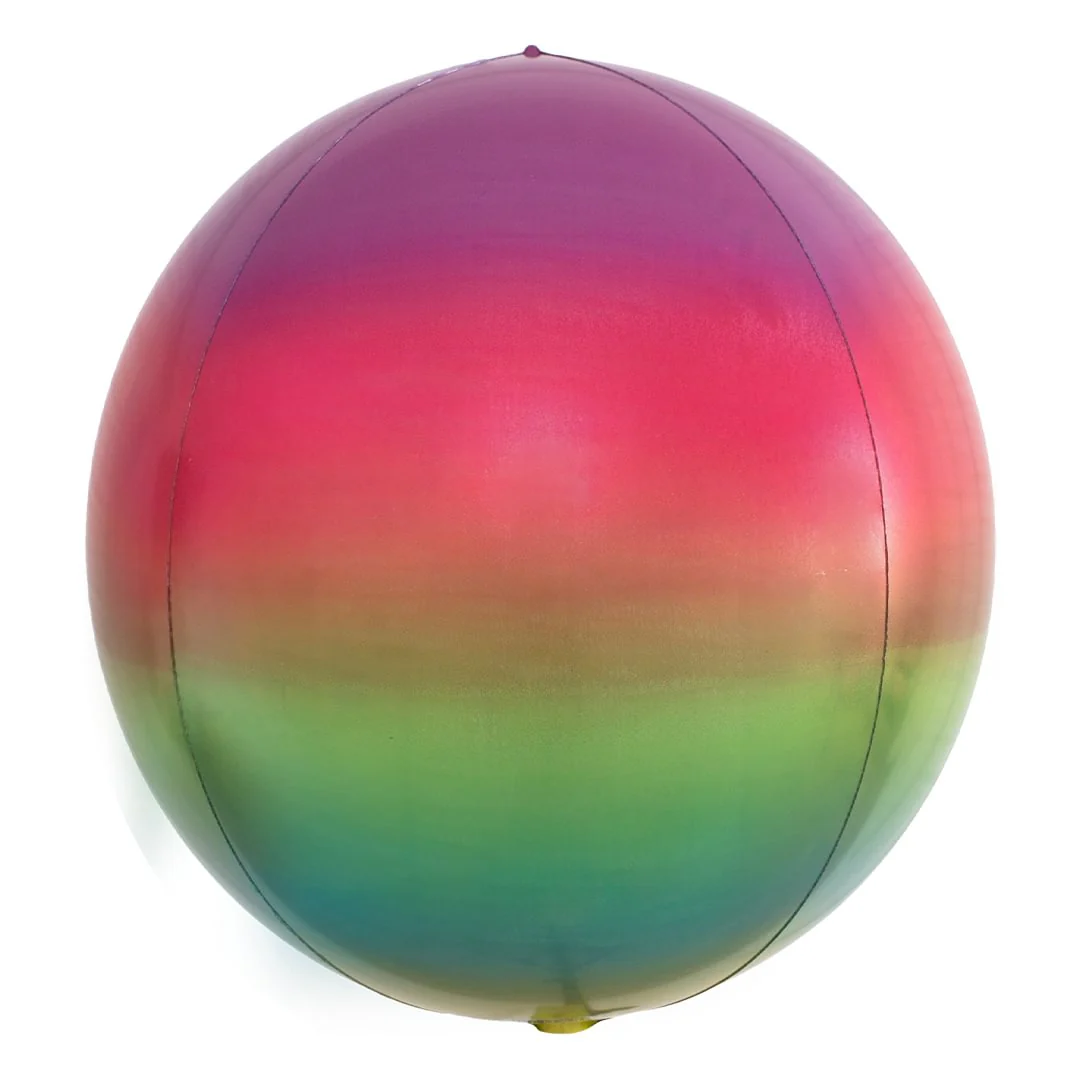Anagram Ombre Rainbow 15" Orbz Foil Balloon (1)