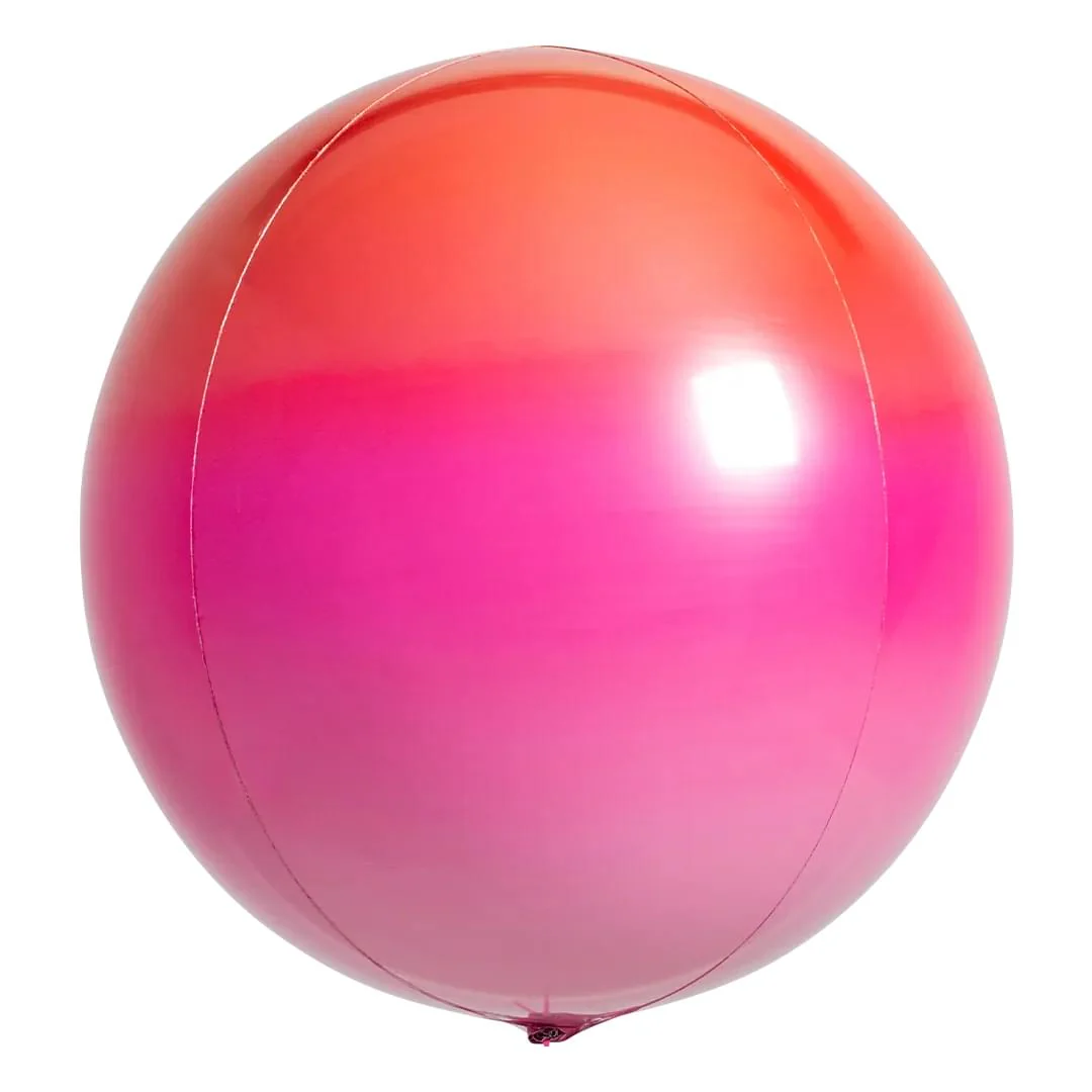 Anagram Ombre Red & Pink 15" Orbz Foil Balloon (1)