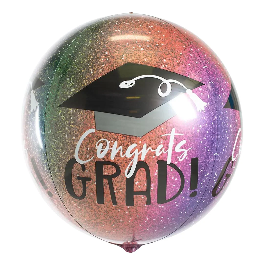 Anagram Ombre Sparkle Grad 15" Orbz Foil Balloon (1) Discontinued