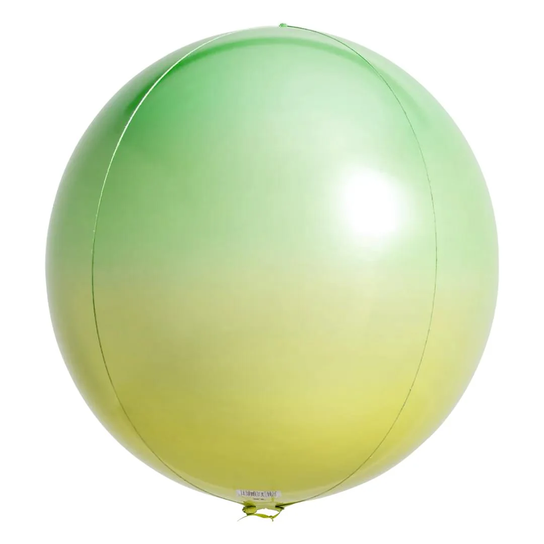Anagram Ombre Yellow & Green 15" Orbz Foil Balloon (1)