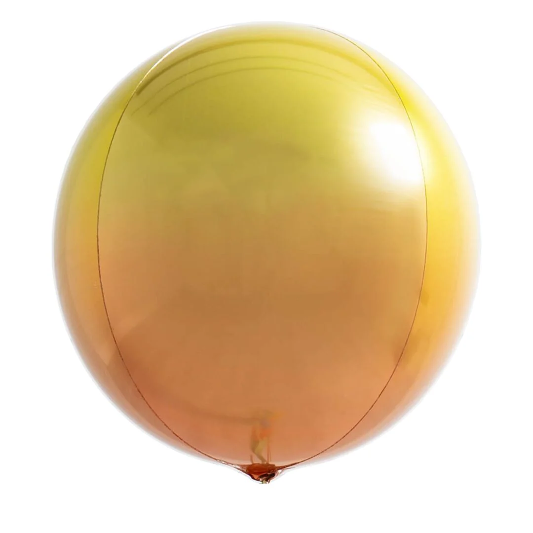 Anagram Ombre Yellow & Orange 15" Orbz Foil Balloon (1)