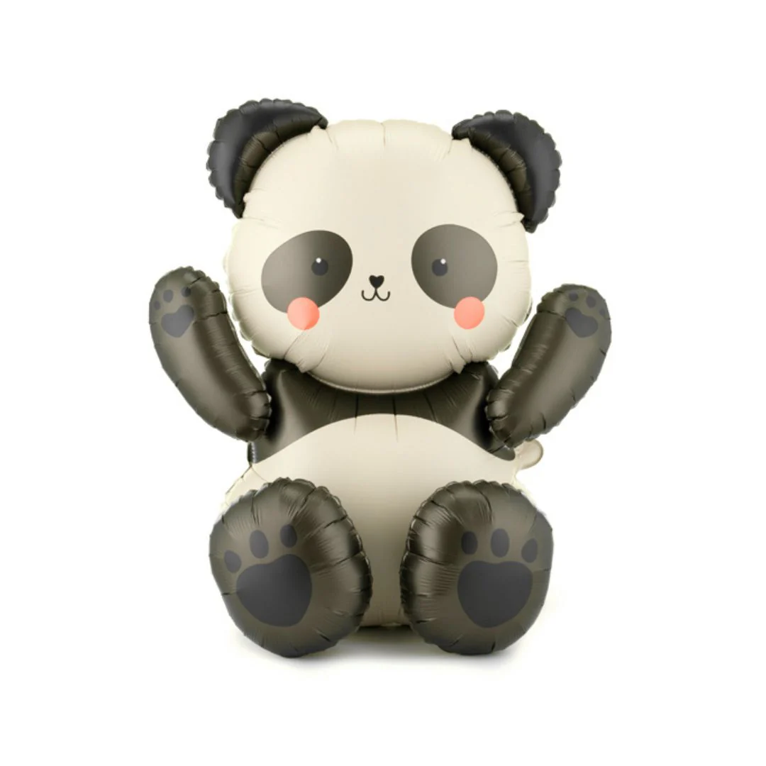 PartyDeco Panda 27" x 28" Air-filled Sitting Foil Balloon (1)