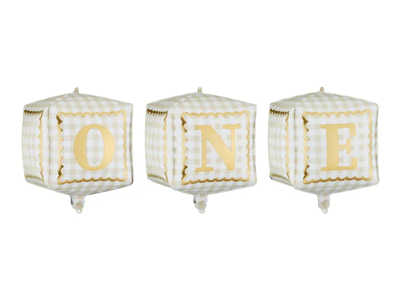 Party Deco Cubes "One" 12" x 13" (1)