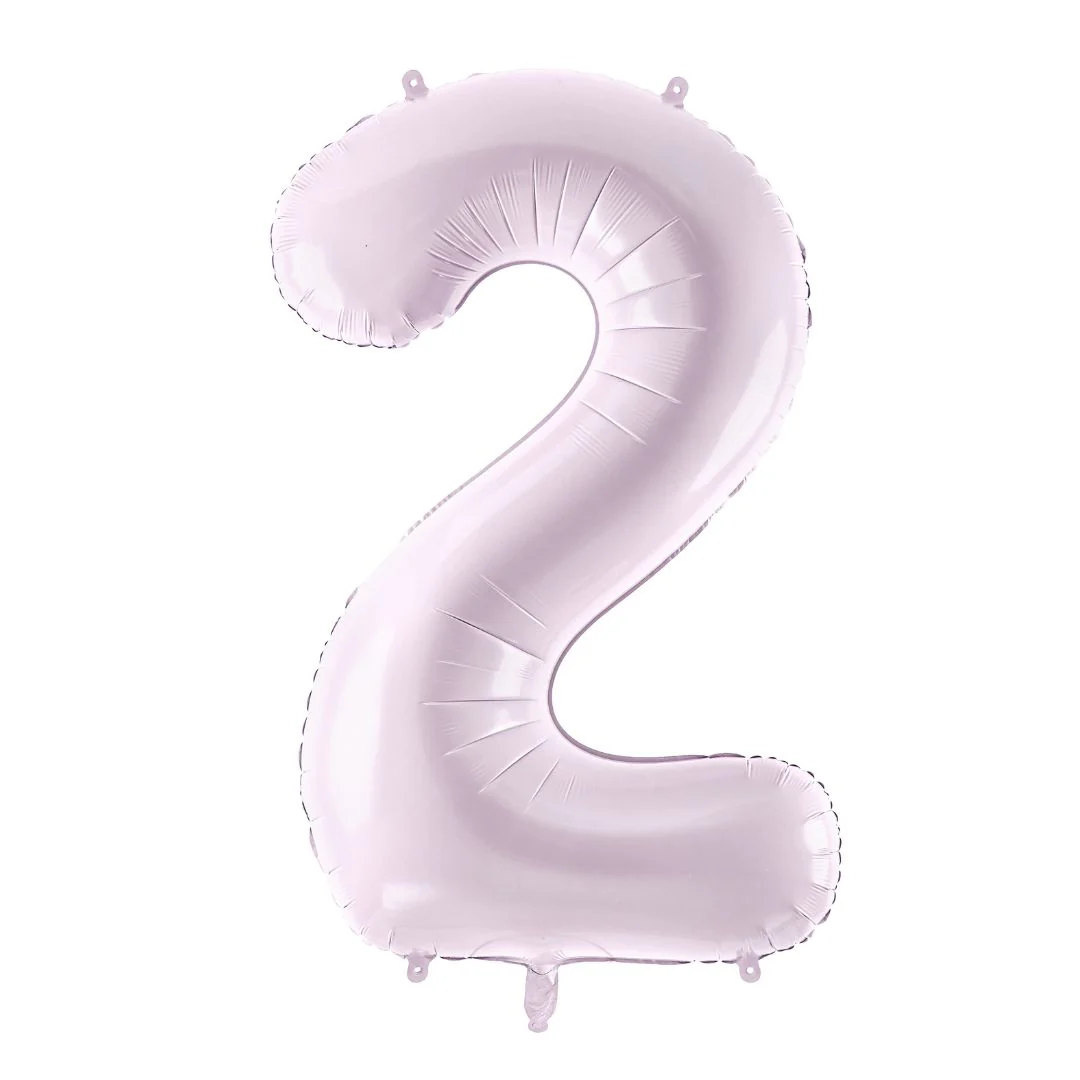 PartyDeco 28" Purple Number 2 Foil Balloon (1)
