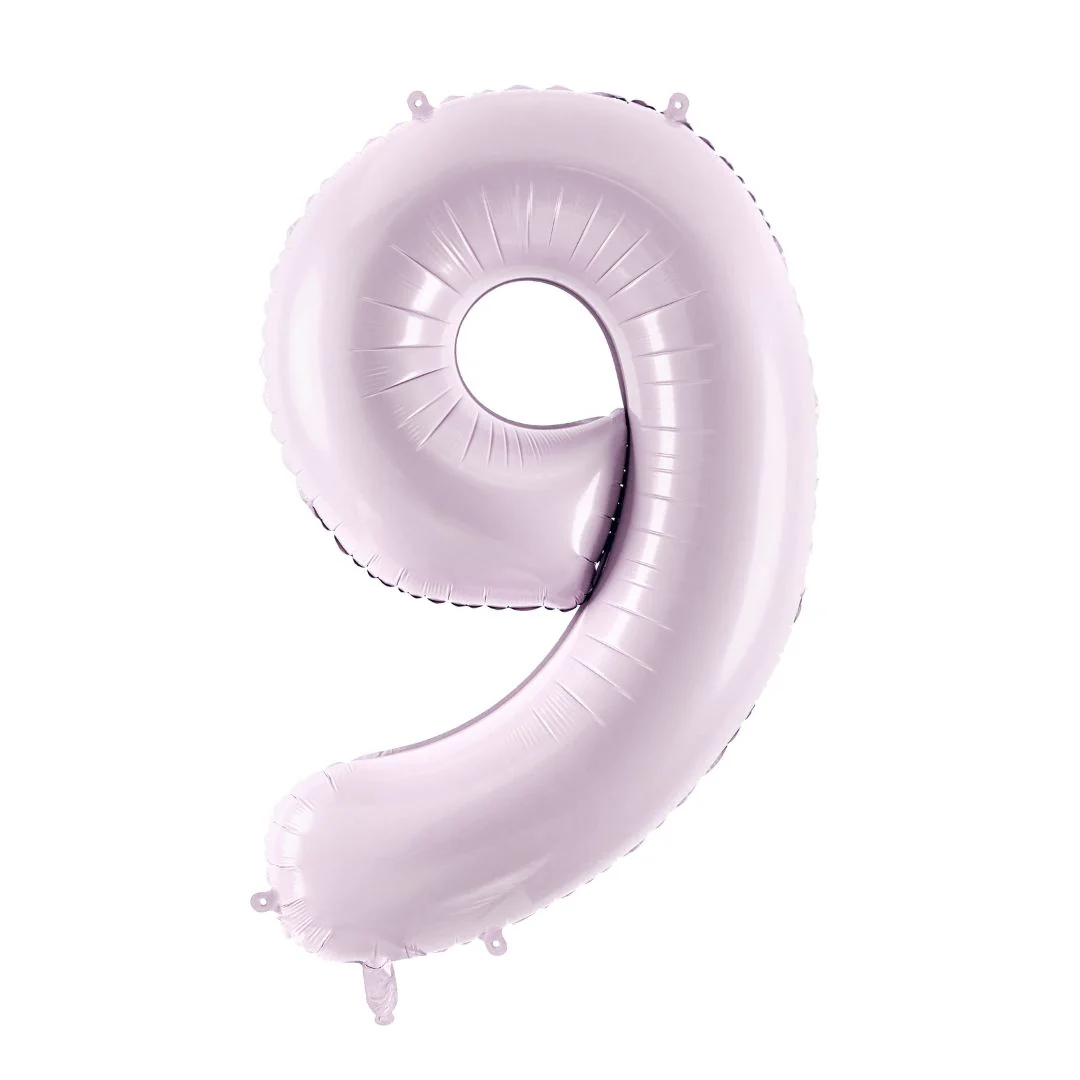 PartyDeco 28" Purple Number 9 Foil Balloon (1)
