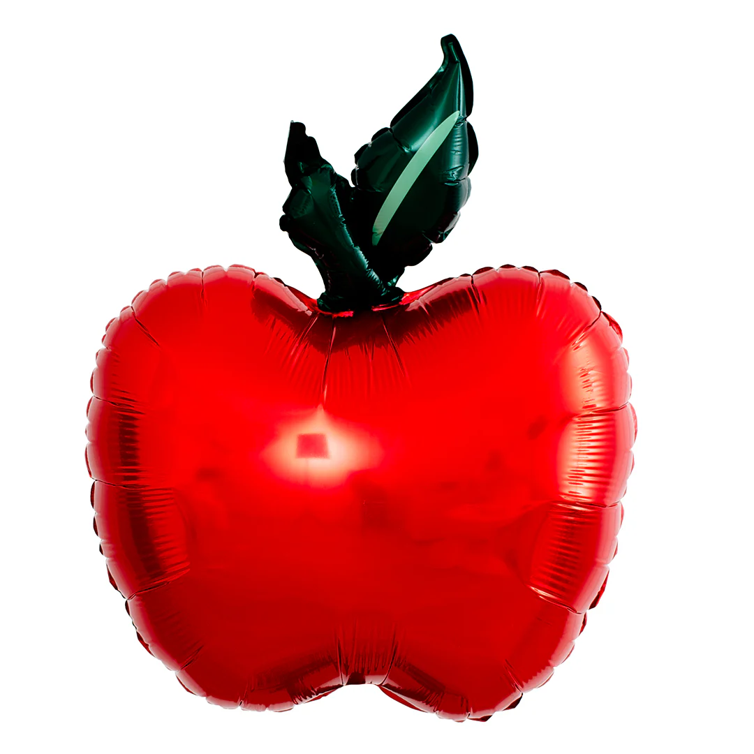 PartyDeco Apple 17.5" x 22.5" Supershape Foil Balloon (1)