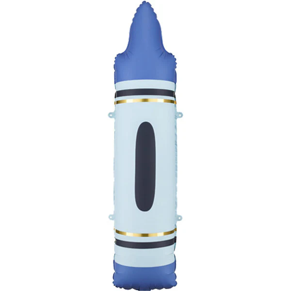 PartyDeco Blue Crayon 23x104cm